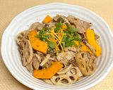 夕飯主菜に。豚肉とれんこんとかぼちゃの照り焼き作り方8写真
