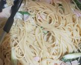 タケノコとアスパラの濃厚クリームパスタ作り方6写真