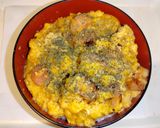 ベーコンガーリックチーズ玉子丼作り方4写真