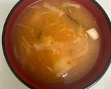 簡単キムチの味噌汁作り方2写真