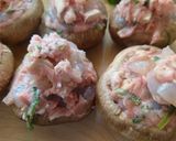 簡単！海老入り！椎茸のガッツリ肉詰め天作り方4写真