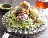 ネギたっぷり！冷しゃぶ仕立ての冷やし中華作り方10写真