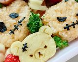 ハロウィンキャラ弁！　お弁当作り方3写真