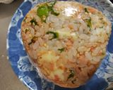 わさび菜とシャケとチーズのごまおにぎり作り方4写真