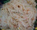 干しエビと生なめこのチーズ春雨炒め作り方3写真