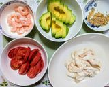簡単ランチ！アボカド鶏ささみの冷やし中華作り方4写真