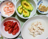 簡単ランチ！アボカド鶏ささみの冷やし中華作り方4写真