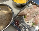 鶏ササミのアスパラロールカツ！作り方3写真