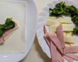 菜花とハムとチーズのチビ春巻きお弁当に♡作り方1写真