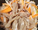 蒟蒻で節約☆牛肉のチャプチェ☆ダイエット作り方1写真