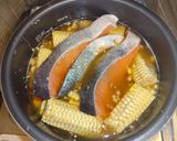 ほんのり甘くて美味しい鮭とコーンの炊き込みご飯作り方3写真