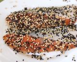フライパンで簡単！鮭のごまみりん漬け焼き作り方3写真