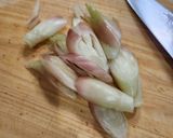 茗荷と青唐辛子の醤油和え作り方1写真