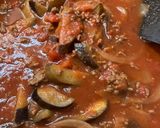 ひき肉と茄子のトマトスパゲティ作り方7写真