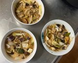 根菜茄子中華風クリーム梅味温野菜サラダ作り方19写真