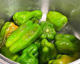 美活⭐︎鶏ガラスープと鰹出汁で丸ごとピーマン煮作り方4写真