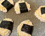 ふわふわ♡豆腐入り鶏つくねの磯辺焼き作り方6写真
