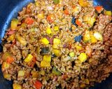 簡単ランチ！ラタトゥイユのタコライス丼作り方4写真