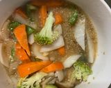 お一人様クリーミーおこわ味豆腐野菜炒め作り方15写真