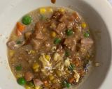 全てレンジ洋風梅お好み焼き味炒飯弁当作り方6写真