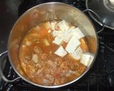 納豆キムチ鍋♪簡単豚肉ニラ豆腐作り方6写真