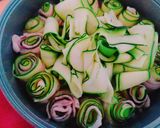 ＊ズッキーニと豚肉のくるくるピリ辛煮＊作り方4写真