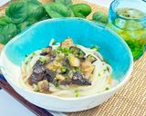 揚げなすおろしぶっかけ🍆冷やしうどん作り方8写真