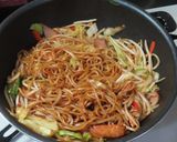 カット野菜で辛ソース焼きそば：個人用覚書作り方5写真