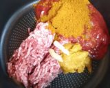 夏の夕飯!ブロッコリー豚肉ドライカレー丼作り方2写真
