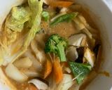 お一人様クリーミー洋風麻婆味豆腐野菜炒め作り方18写真