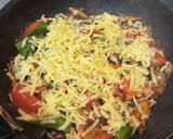 夏野菜とひき肉のチーズ焼き作り方5写真