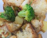ガーリックバゲットのホットサラダ作り方6写真