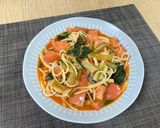 トマトジュースのパスタ🍝作り方5写真