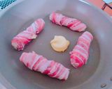＊もっちもちの豚肉くるくるテリマヨ＊作り方2写真
