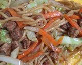 焼きそばを玉子焼きで包んでみた♪オムそば作り方4写真