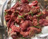 名残の苦瓜と鶏レバーのスパゲティーニ作り方2写真