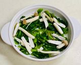 レンジで、ほうれん草の彩り巣篭もり作り方2写真