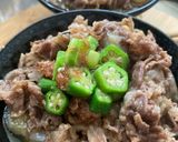 仕込み5分圧力鍋で！国産牛で作る贅沢牛丼作り方5写真