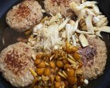 和風キノコのみぞれ煮 ハンバーグ作り方3写真