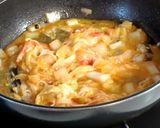 簡単!白菜カニカマ卵丼作り方13写真
