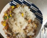 レンジ簡単梅油淋鶏味オムライス弁当作り方7写真