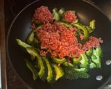 中華風ゴーヤとひき肉炒め♡超簡単で美味しい作り方4写真
