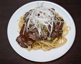 簡単☆お手軽牛タンパスタ♩作り方12写真