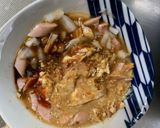 お一人様☆野菜たっぷりデリ風ウインナー丼作り方4写真