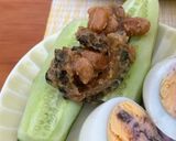 作り置き♡弁当♡ゴーヤと大豆の味噌炒め煮作り方6写真