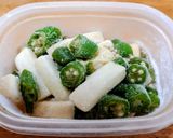 山芋オクラのわさび醤油和え作り方6写真