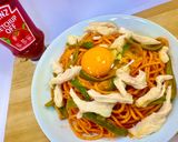 サラダチキンのヘルシーナポリタン作り方7写真
