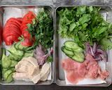塩麹チキンと生ハムのバケット作り方1写真