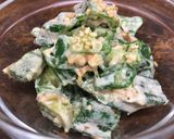 🔰簡単・和えるだけ!オクラの味噌マヨおかか和え作り方6写真