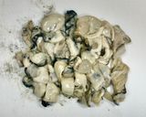 牡蠣と春菊の片栗粉でカラッと焼き作り方3写真